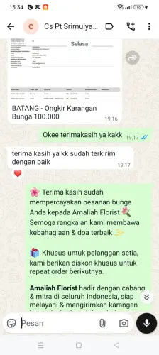 Testimonial Papan Bunga lebaksitu
