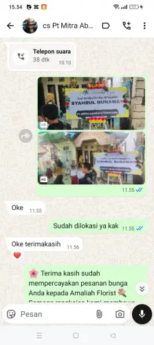 Testimonial Papan Bunga lebaksitu
