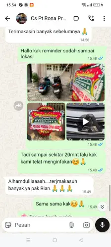 Testimonial Papan Bunga lebaksitu